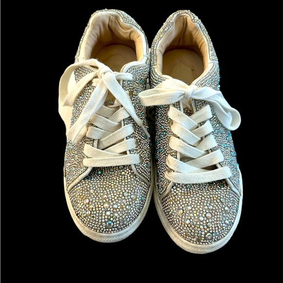 Betsy Johnson Kids Sidny Rhinestone Sneakers - Picture 1 of 3